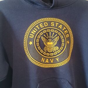 United States Navy distressed hoodie size large